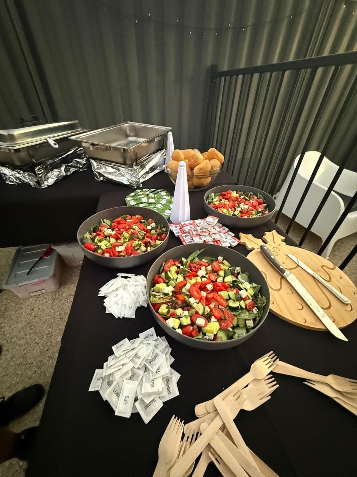 Guests served from the spit
